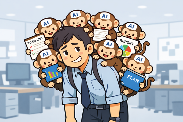  AI 反而讓你更累？以為效率提高了，其實是讓更多「猴子」跳到你背上！