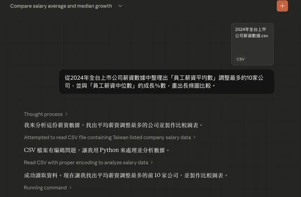 Claude Cowork整理CSV檔案