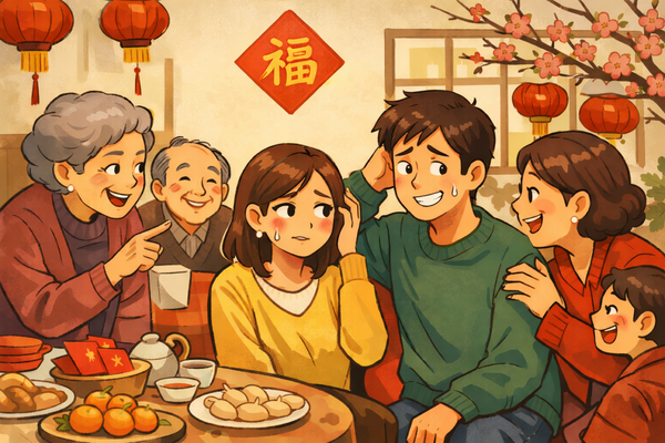  過年長輩問候攻略：被親戚問薪水、催婚怎麼辦？4 個高情商回應話術