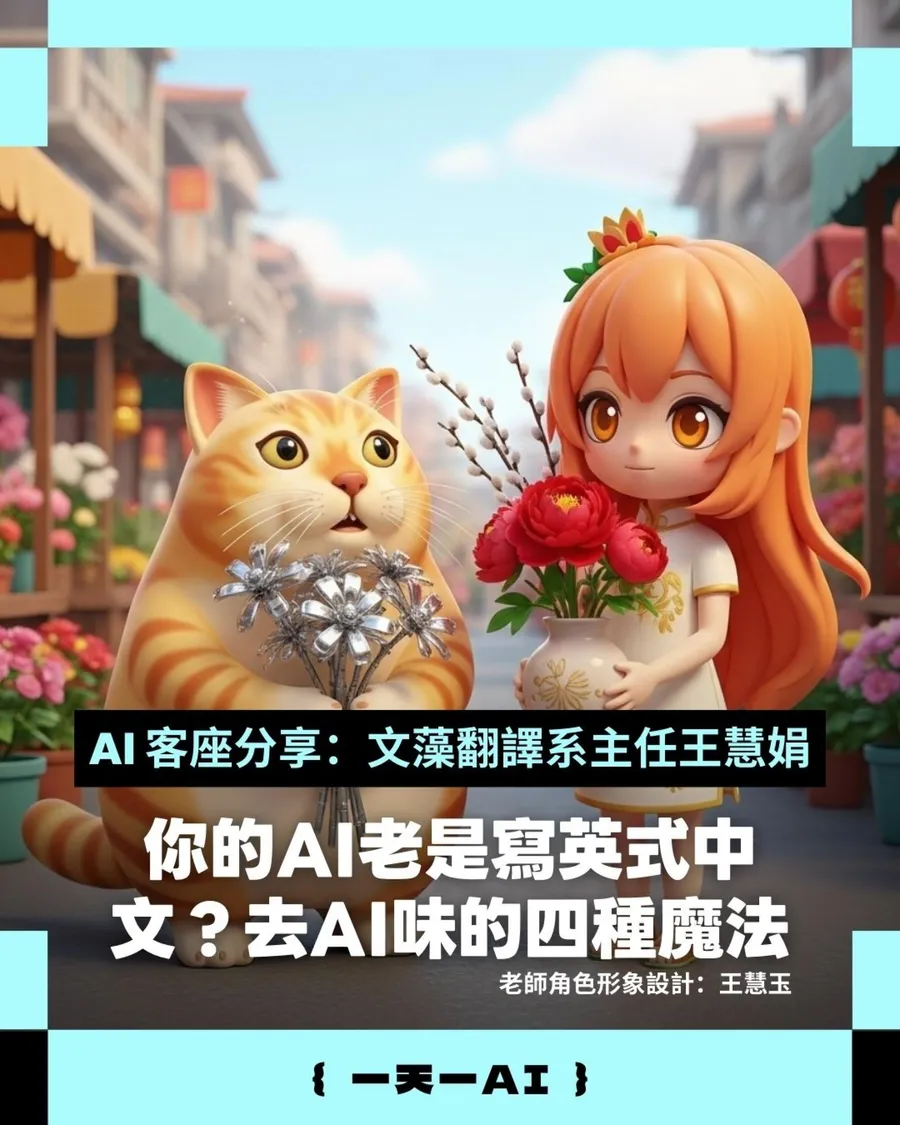 你的 AI 老是寫出英式中文？跟著翻譯系主任學「去 AI 味」的5種魔法