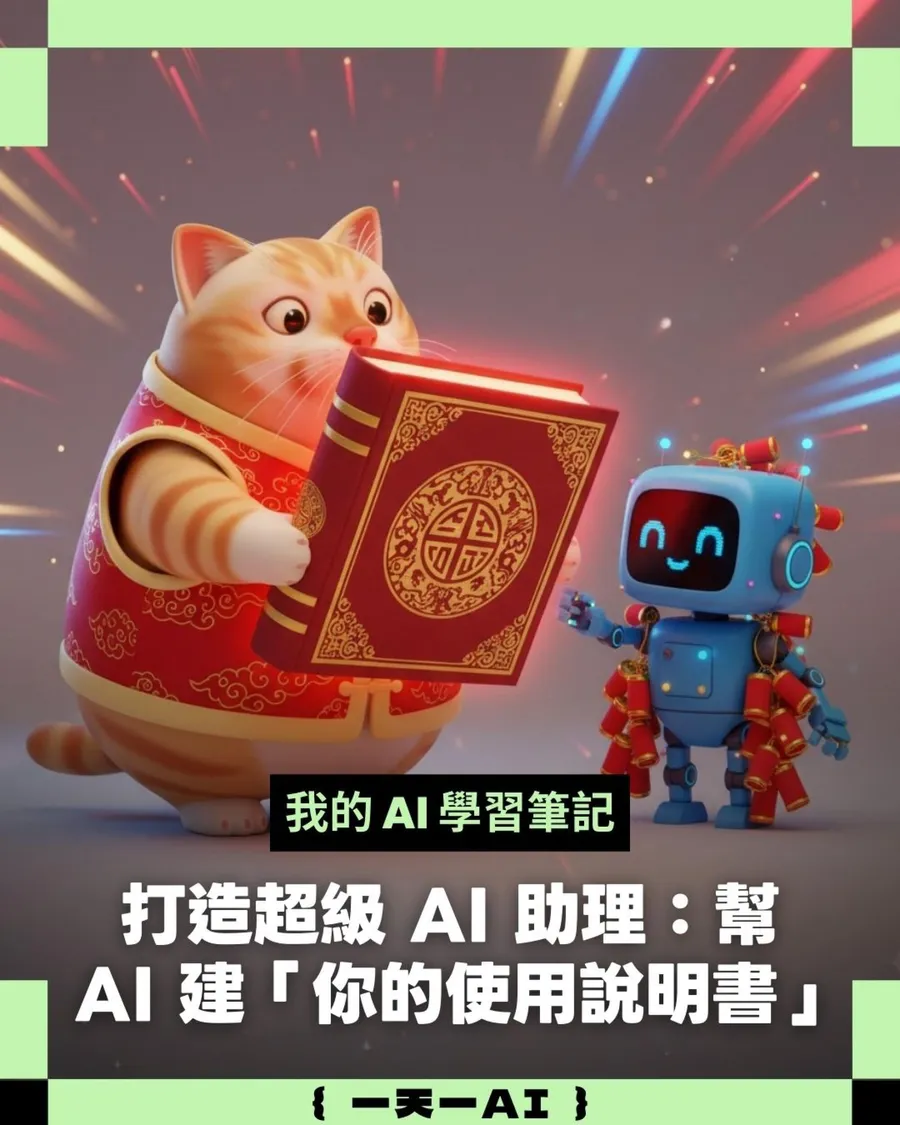 科技大佬、AI 大神們都這樣用！一個超級 AI 助理的誕生：先輸入「你的使用說明書」