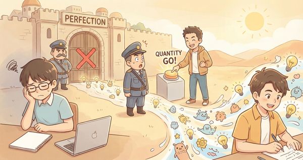  想不出點子？因為「完美主義」限制你的大腦擁抱創意，用這招就能趕走它