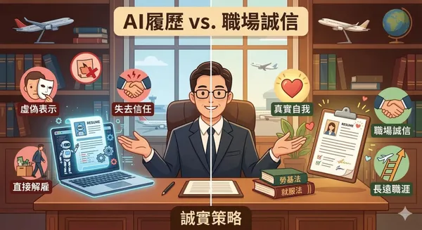  華航、長榮禁「AI 履歷」，這規定其實說得通！法律、勞資、職涯三面向一次看懂