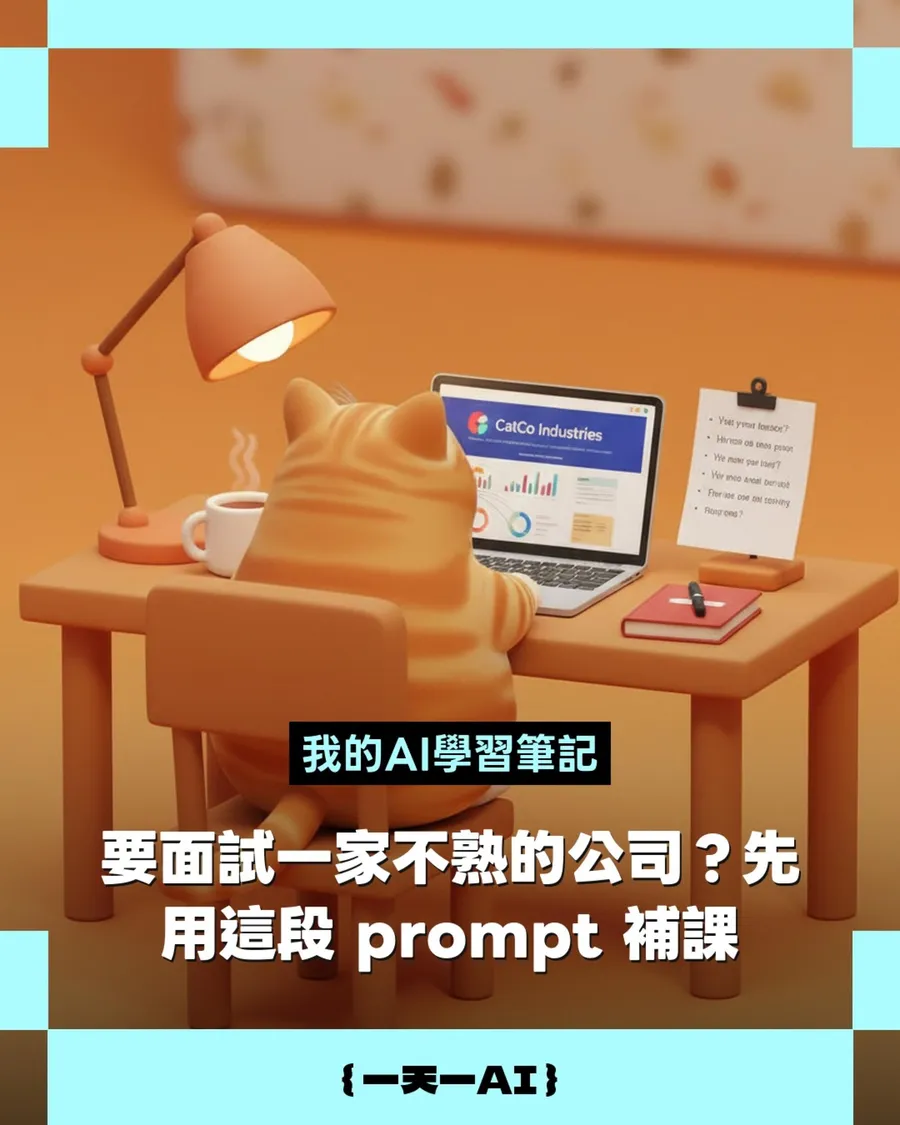 投資、面試都適用！超實用Prompt，5分鐘讓你快速認識一家公司