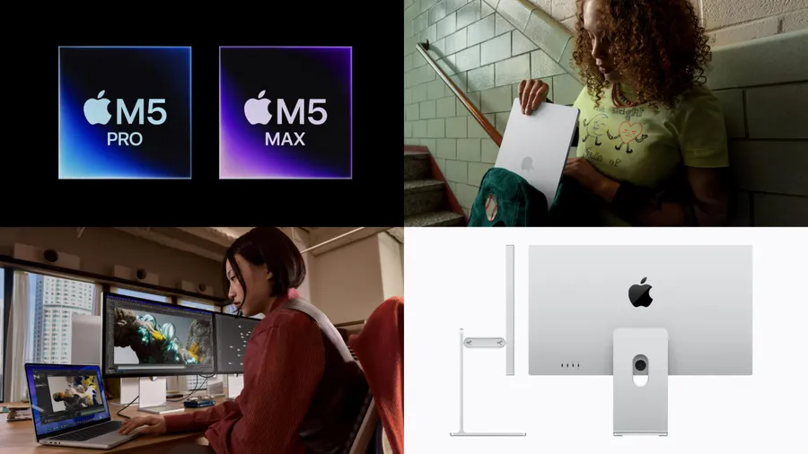 M5晶片系列降臨！蘋果MacBook Pro、MacBook Air全線容量翻倍，睽違4年的顯示器Studio Display也登場