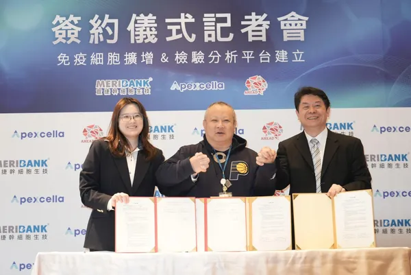 宣捷幹細胞生技宣布與新創先勁智能、艾沛生醫簽署合作意向書