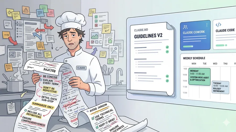 Claude Cowork自動排毒教學：用「1段提示＋每週排程」，維持AI設定不走鐘！