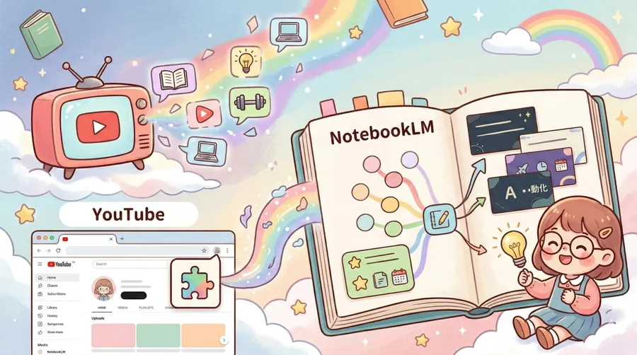 超好用NotebookLM外掛！一次收藏大量YouTube影片，5步驟打造個人專屬知識庫
