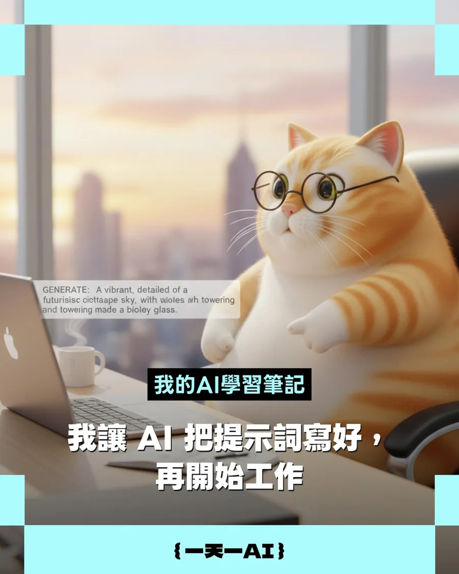 指令太簡略，AI產出就很普？靠這3招，AI連提示詞都幫我改好