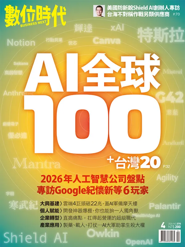 AI全球100+台灣20