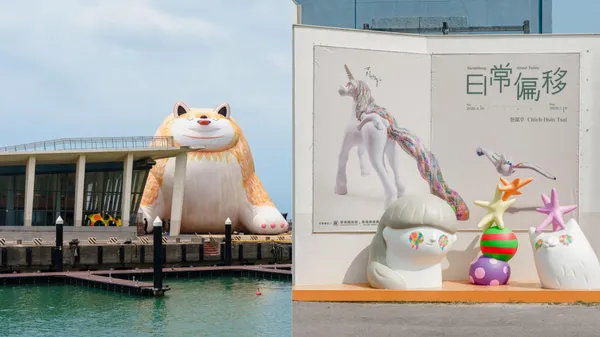 屏東看海美術館特展《日常偏移》 4/18 登場！巨大博美坐鎮海口、32 件療癒動物雕塑具象呈現內在情感