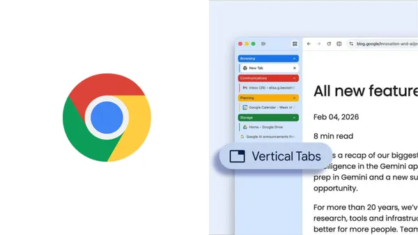 Chrome 正式推出垂直分頁！右鍵即可啟用、可清晰分類標籤，開「幾十個分頁」也能一秒辨識