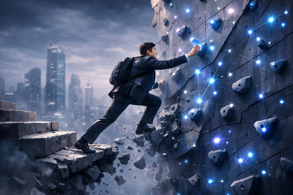  忘了你的十年計畫吧！LinkedIn 高管：傳統職涯路徑已失效，白領都要學會「攀岩」