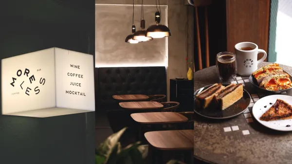 台北東區新開幕咖啡吧 More/Less！以混搭美學打造「日咖夜酒」Wine Café、藝術家進駐創作等 3 亮點