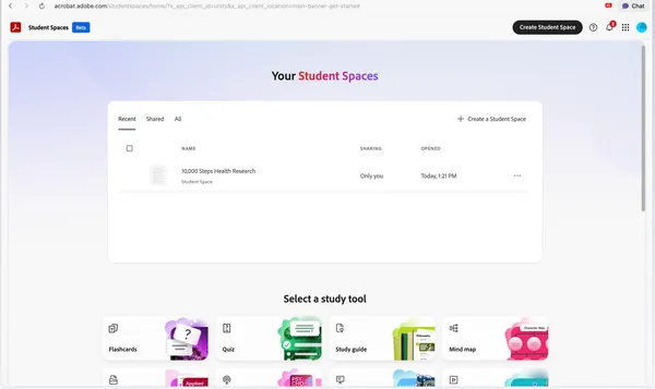 #0 Adobe Student Space