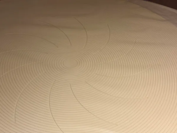 硬質研磨墊溝槽