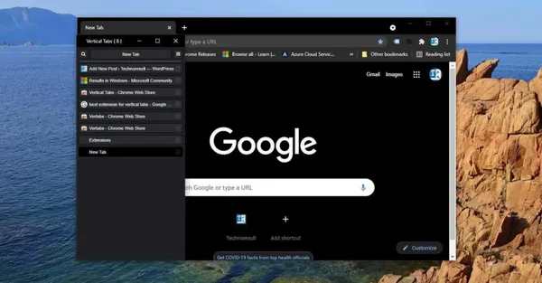Google Chrome Vertical Tabs