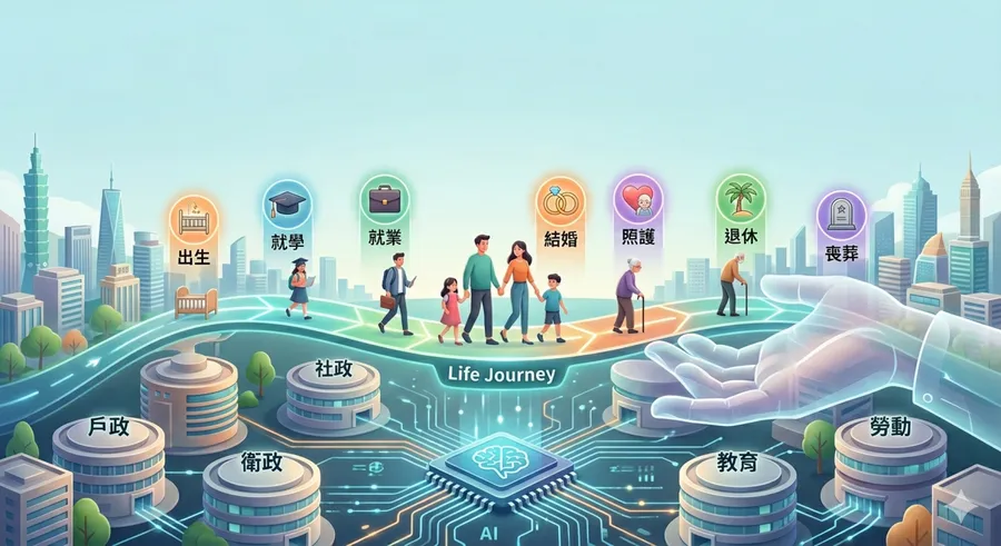 觀點｜公共服務設計不只是優化介面！以人生為單位，重構「有感的」行政流程