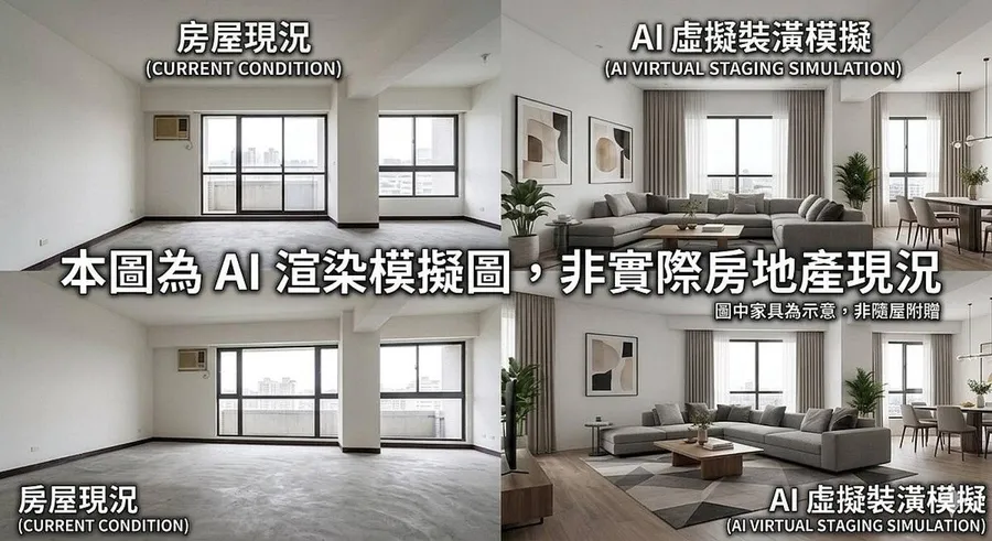 把壁癌修掉、放進虛擬家具，AI美圖賣屋恐引爆消費糾紛？專家揭2條紅線不能踩