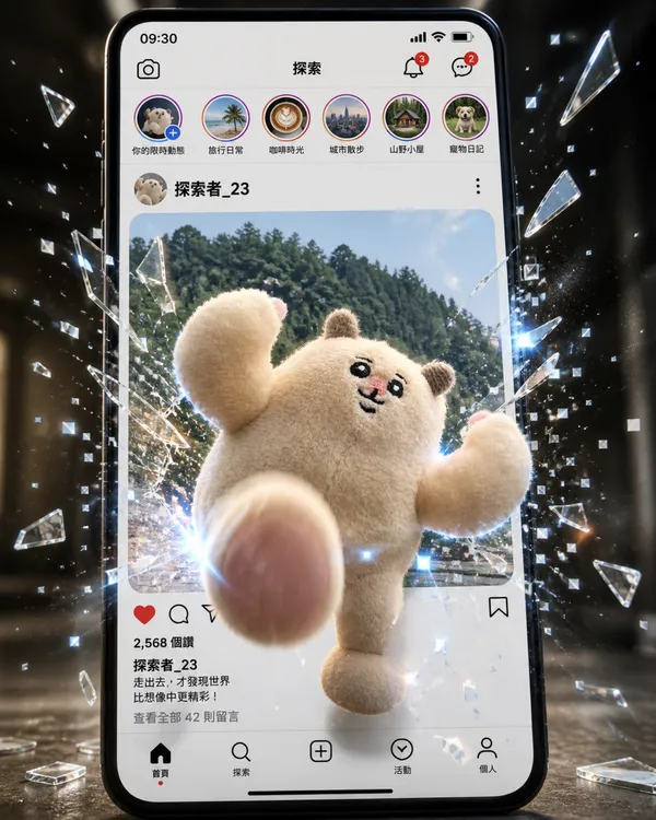 衝破螢幕圖