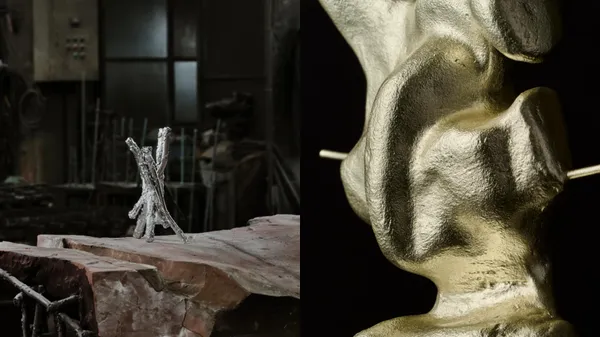 殘料新生化為花器！日本 we+ × 百年老廠平和合金「Unseen Objects」：以毛刺、殘砂為靈感，打造 6 件有機花器