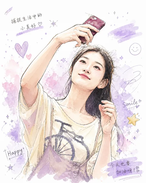 日系手繪插畫風