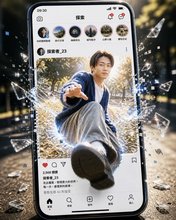 衝破螢幕圖