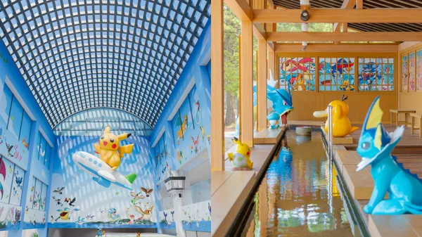 日本 2 大寶可夢新地標！全球首座 Pokémon 機場 7 月啟用、「和倉寶可夢足湯」免費開放