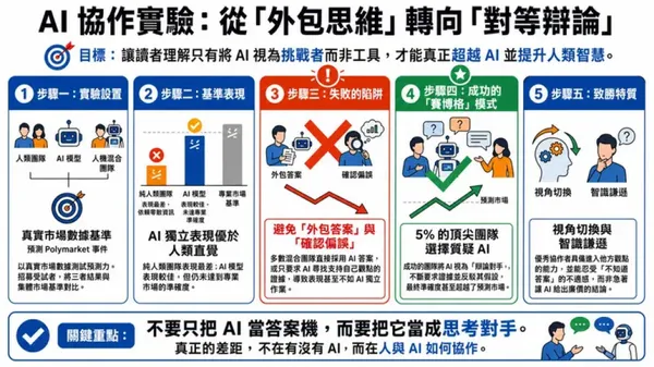 差異不在於有沒有使用 AI，而在於人與 AI 的協作方式
