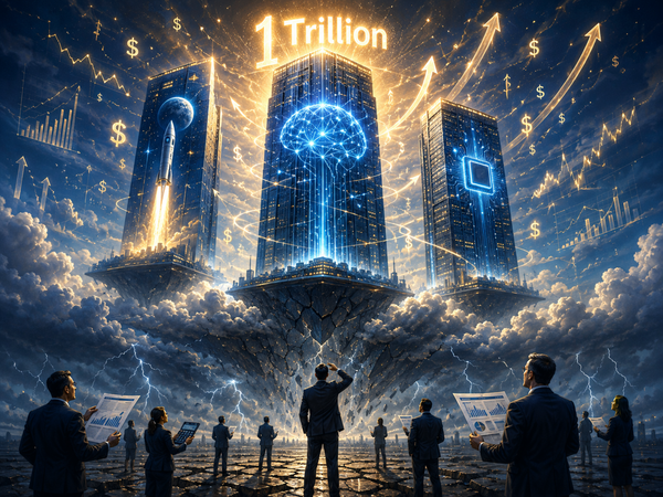  OpenAI、SpaceX、Anthropic單家估值1兆美元！沒有本益比只有「本夢比」？