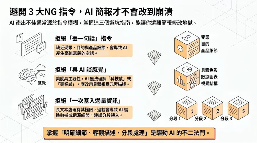 我的NotebookLM簡報為什麼一直改？教你「2大原則+一組提示詞」，幾分鐘生出超完整定稿