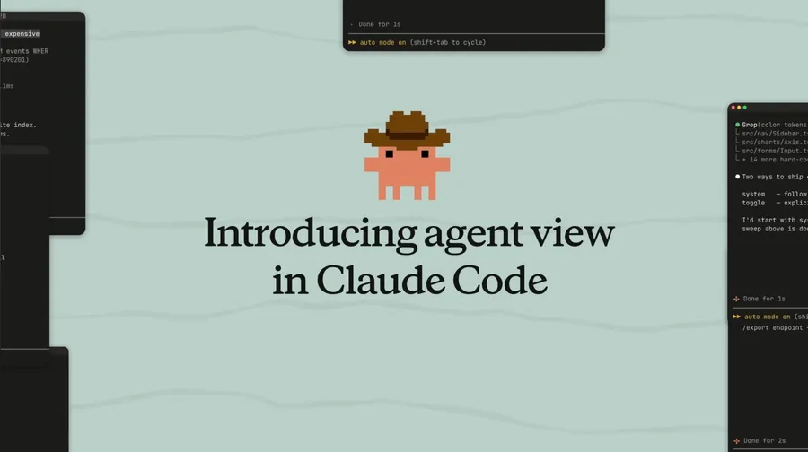 Claude Code推出Agent View！一個畫面掌控所有AI編碼任務，關掉視窗任務照跑