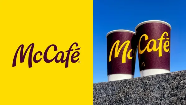 麥當勞咖啡 McCafé 全新品牌視覺！金拱門筆觸字體搭配金色、咖啡果實色調打造繽紛活潑形象