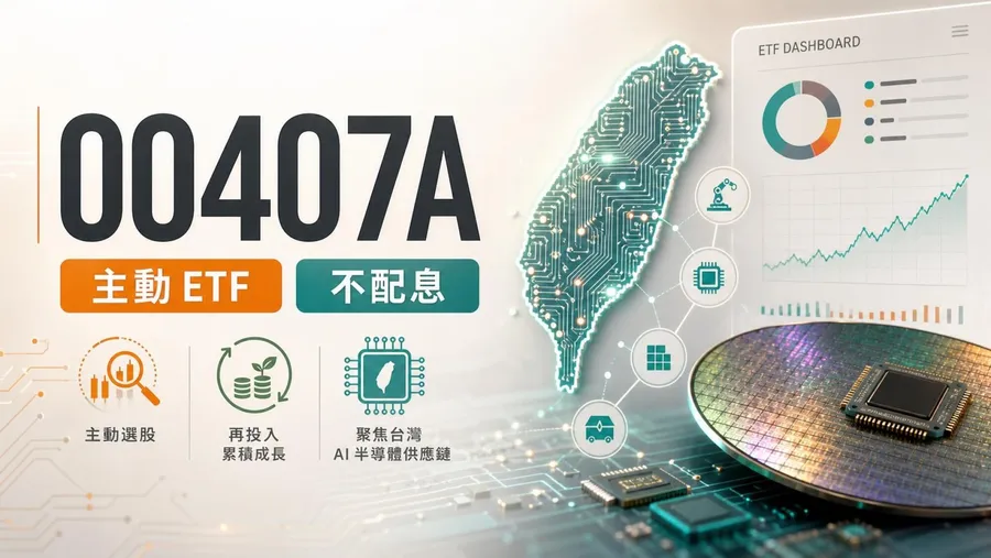 00407A是什麼？首檔不配息主動ETF解析：成分股有哪些、費用率怎麼算、誰適合買？