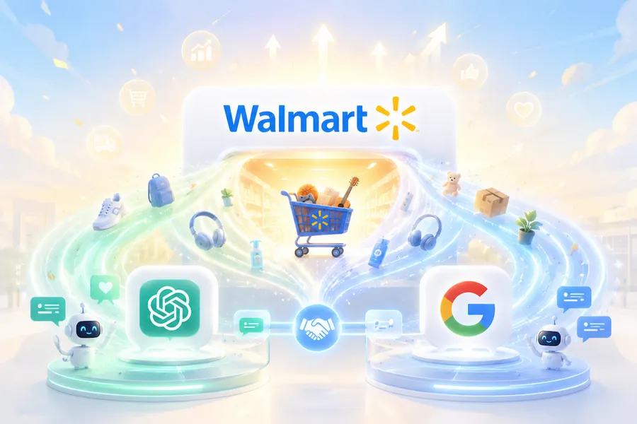 搶你發問的第一刻！沃爾瑪的AI代理新盤算：不單挑改打群架，拚「鋪貨」進ChatGPT、Gemini