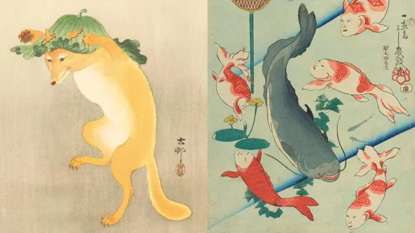 浮世繪裡的動物、妖怪集合中！東京太田美術館新展覽：貓咪澡堂、人面魚等，4 大亮點搶先看