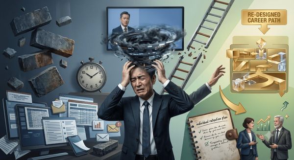  表現最好的主管，往往最早倦怠，誰讓中年主管走到只能忍耐或離職？