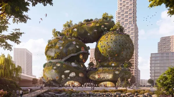 MVRDV 操刀鹿特丹 Shift Embassy！以「生物托邦」為概念，打造一座會新陳代謝的永續建築