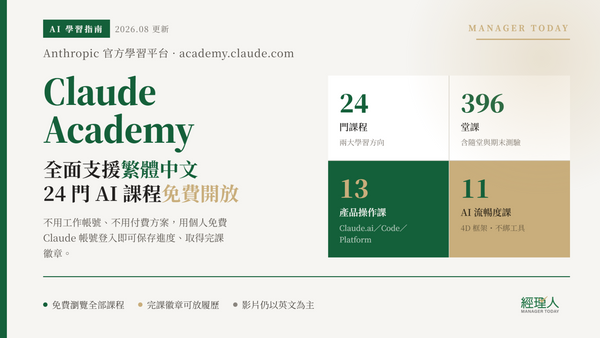  Claude 推繁中 AI 免費課程！24 門課程內容、註冊方式、完整教學一次看