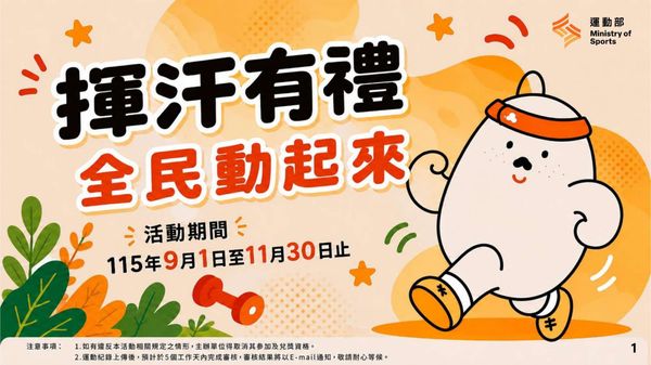  走路、跑步換禮物！運動部「揮汗有禮」怎麼領？完整教學一次看