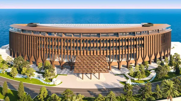 坂茂淡路島新作！頂級旅宿 THE PASONA：一面是山，一面是海的 D 字型木造建築