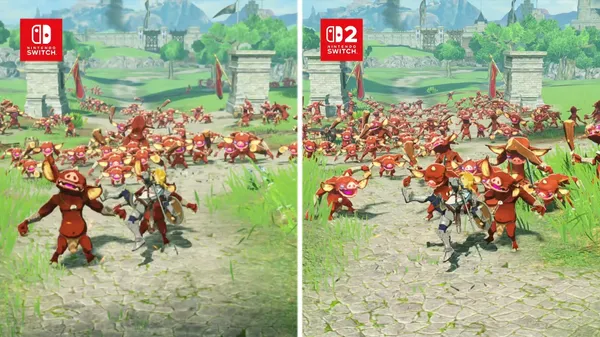 薩爾達無雙-災厄啟示錄-Switch2比較
