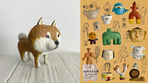 免費入場！台中綠光「福岡三人展」：集結動物陶偶、手作器皿與插畫，3 位藝術家一次認識