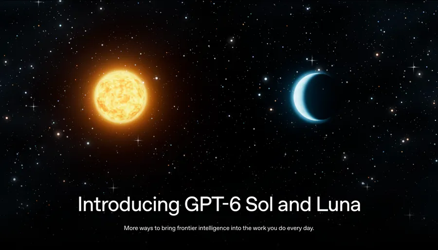 GPT-6家族擴編！OpenAI推出兩款平價模型Sol與Luna：智力持平前代、API價格打5折