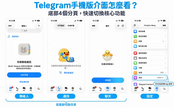 #0 Telegram介面