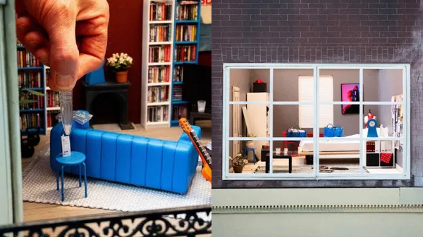 IKEA 打造一系列迷你小宅！攜手瑞典藝術家創作 1:12 微縮模型，家具、擺設、生活痕跡全還原