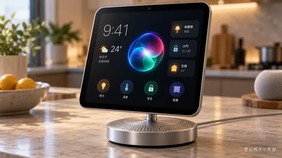 蘋果首款「智慧家庭中樞」傳10/13亮相！6吋螢幕結合 Siri AI，能自動認人切換介面