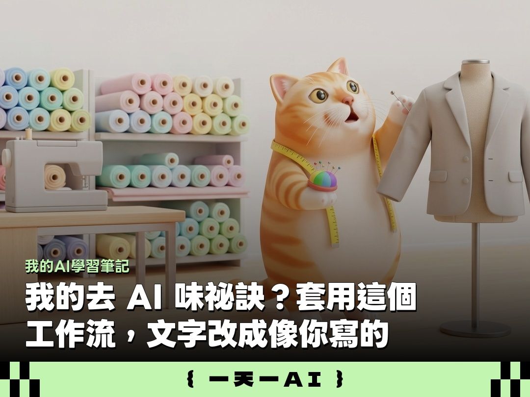 AI味怎麼去除？「去AI味改稿師」skill幫你潤稿，還能學你的寫作風格