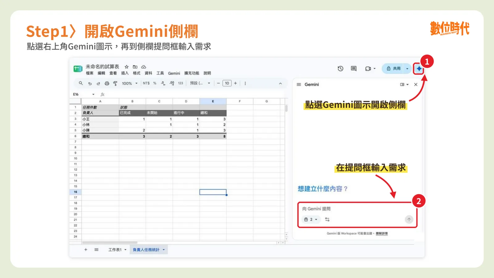 待辦表還在手動標色？用Gemini設定到期提醒，連樞紐分析表也能做