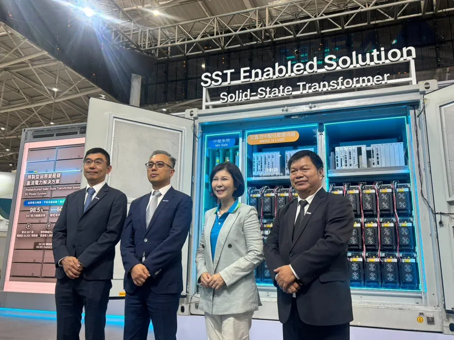 台達電首度展示新供電方案，破解AI資料中心供電瓶頸！SST部署時間減半、SOFC年底試量產